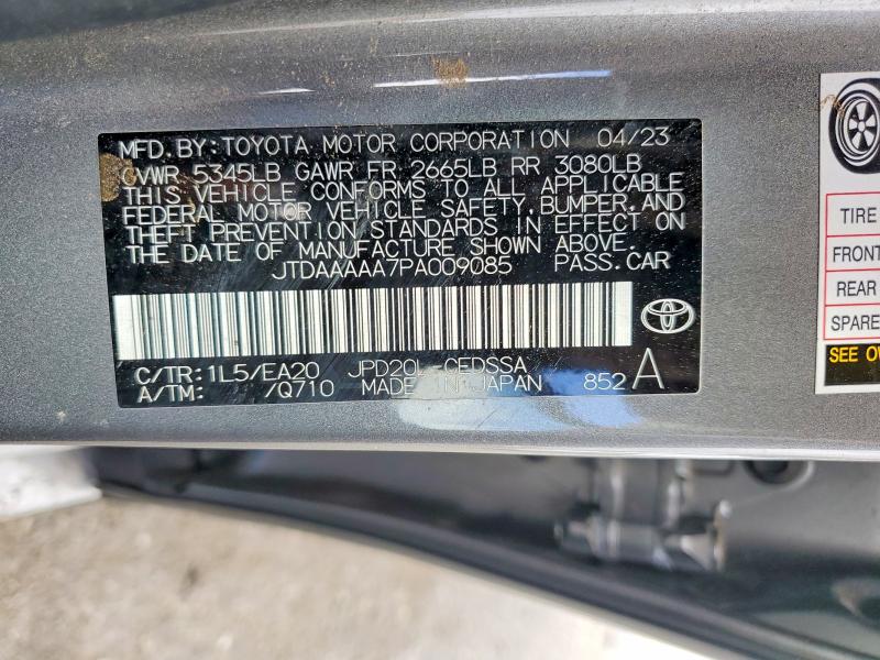 47546236 :رقم المزاد ، JTDAAAAA7PA009085 vin ، 2023 Toyota Mirai مزاد بيع