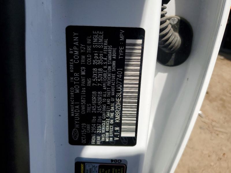Продажа на аукционе авто 2020 Hyundai Palisade, vin: KM8R2DHE3LU077401, номер лота: 50282016