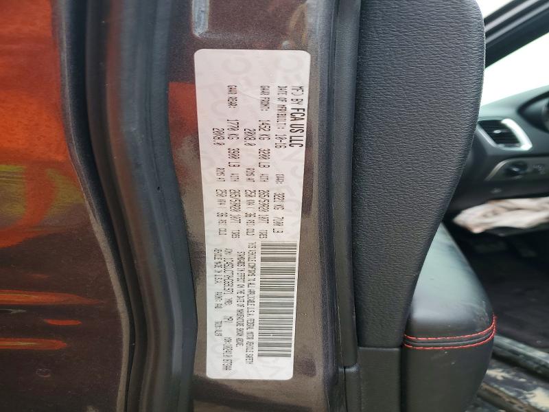 48465136 :رقم المزاد ، 1C4SDJCT0HC691971 vin ، 2017 Dodge Durango مزاد بيع