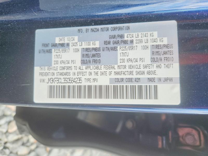Aukcja sprzedaży 2025 Mazda Cx-5, vin: JM3KFBCL3S0584235, numer aukcji: 52080766