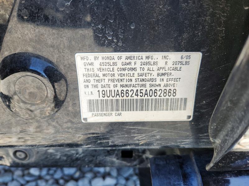 Aukcja sprzedaży 2005 Acura Tl, vin: 19UUA66245A062868, numer aukcji: 51197016