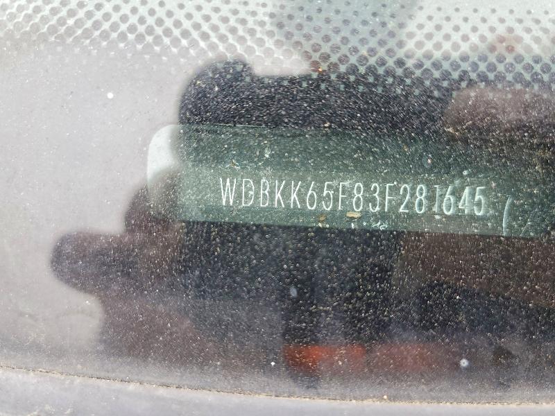 Aukcja sprzedaży 2003 Mercedes-benz Slk, vin: WDBKK65F83F281645, numer aukcji: 50635556
