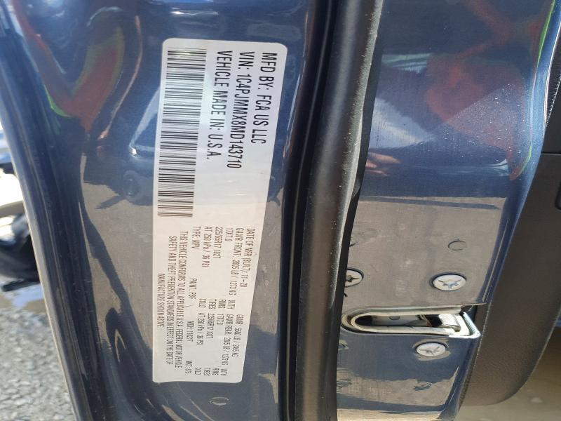 2021 Jeep Cherokee მანქანა იყიდება აუქციონზე, vin: 1C4PJMMX8MD143710, აუქციონის ნომერი: 50980266