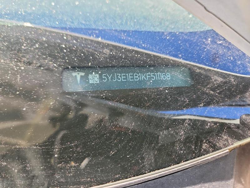Продажа на аукционе авто 2019 Tesla Model 3, vin: 5YJ3E1EB1KF511168, номер лота: 48076346