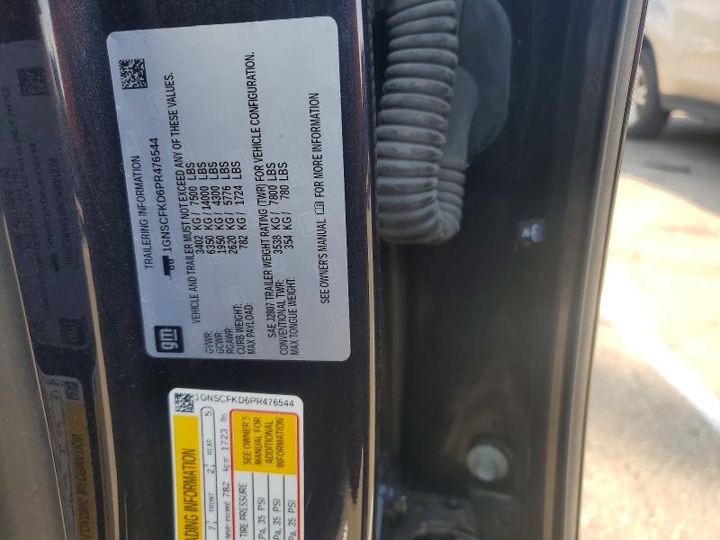 50370216 :رقم المزاد ، 1GNSCFKD6PR476544 vin ، 2023 Chevrolet Suburban مزاد بيع