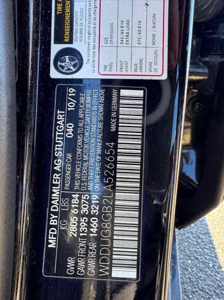 Продажа на аукционе авто 2020 Mercedes-benz S, vin: WDDUG8GB2LA526654, номер лота: 49169996