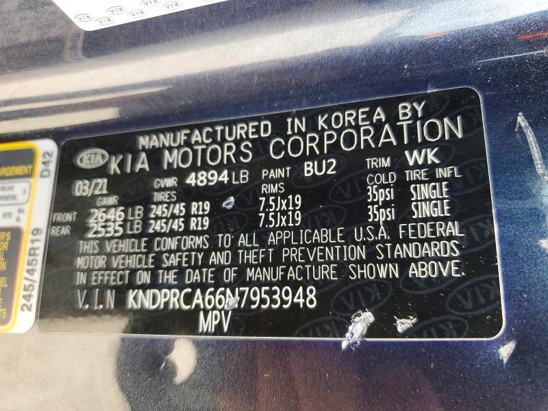 Aukcja sprzedaży 2022 Kia Sportage, vin: KNDPRCA66N7953948, numer aukcji: 49919776