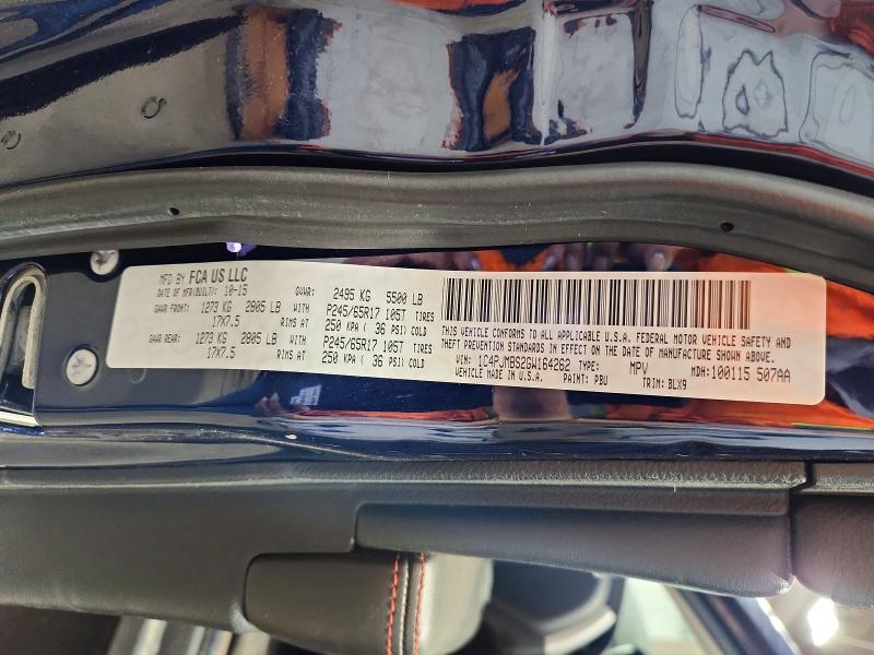 50169226 :رقم المزاد ، 1C4PJMBS2GW164262 vin ، 2016 Jeep Cherokee مزاد بيع