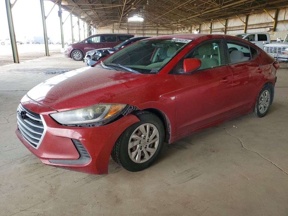 48834526 :رقم المزاد ، 5NPD74LF1HH191964 vin ، 2017 Hyundai Elantra مزاد بيع