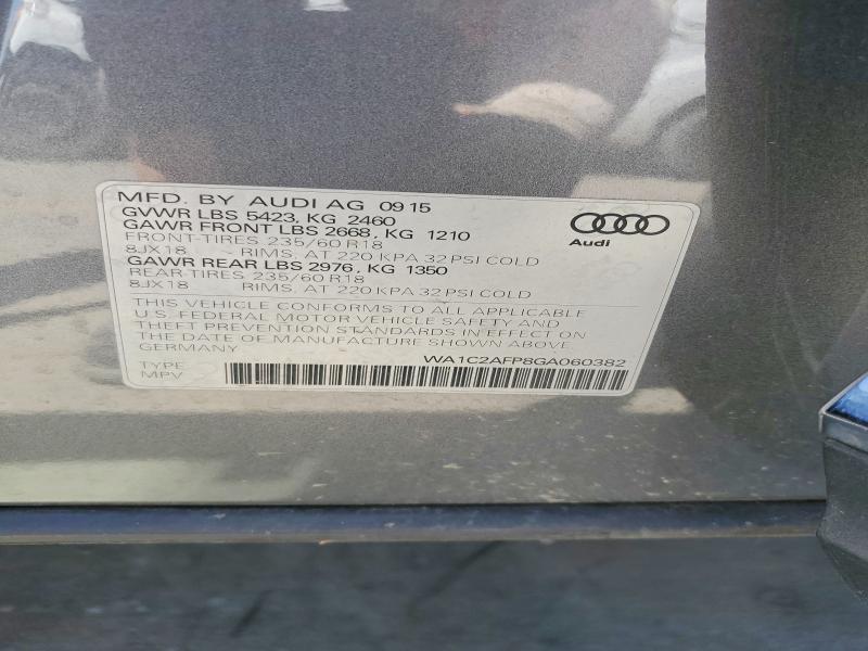 Aukcja sprzedaży 2016 Audi Q5, vin: WA1C2AFP8GA060382, numer aukcji: 50668366