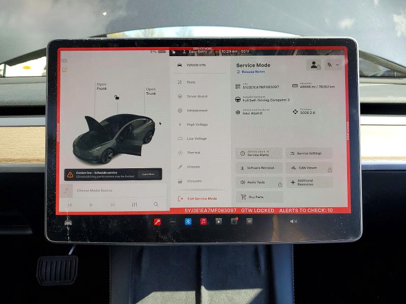 Продаж на аукціоні авто 2021 Tesla Model 3, vin: 5YJ3E1EA7MF083097, номер лоту: 48749156