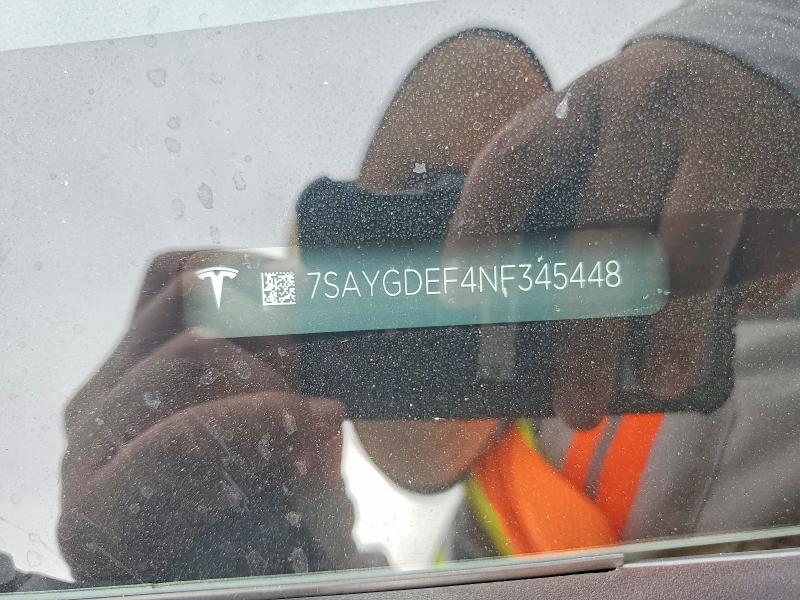 Aukcja sprzedaży 2022 Tesla Model Y, vin: 7SAYGDEF4NF345448, numer aukcji: 49446996