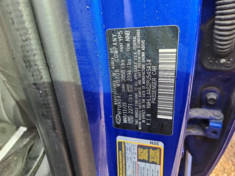 Продаж на аукціоні авто 2023 Hyundai Elantra, vin: KMHLL4AG2PU545414, номер лоту: 50811006