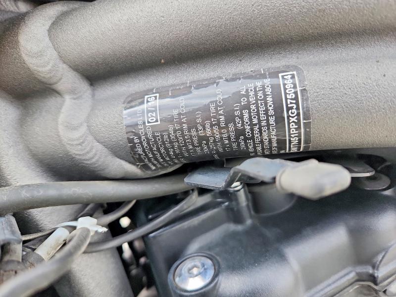 2016 Triumph Motorcycle Speed Triple მანქანა იყიდება აუქციონზე, vin: SMTN51PPXGJ750964, აუქციონის ნომერი: 52207186