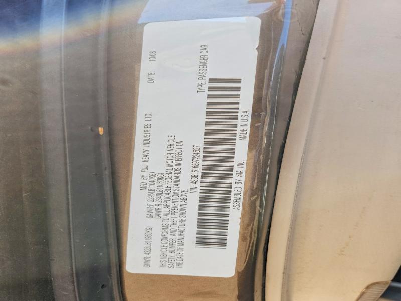 51586606 :رقم المزاد ، 4S3BL616897224627 vin ، 2009 Subaru Legacy مزاد بيع