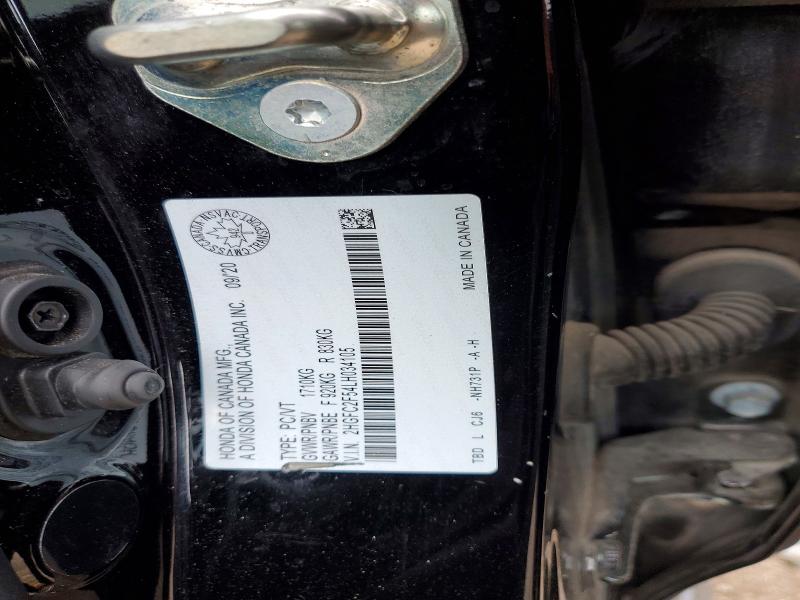 2020 Honda Civic Lx 4dr მანქანა იყიდება აუქციონზე, vin: 2HGFC2F54LH034105, აუქციონის ნომერი: 51400576