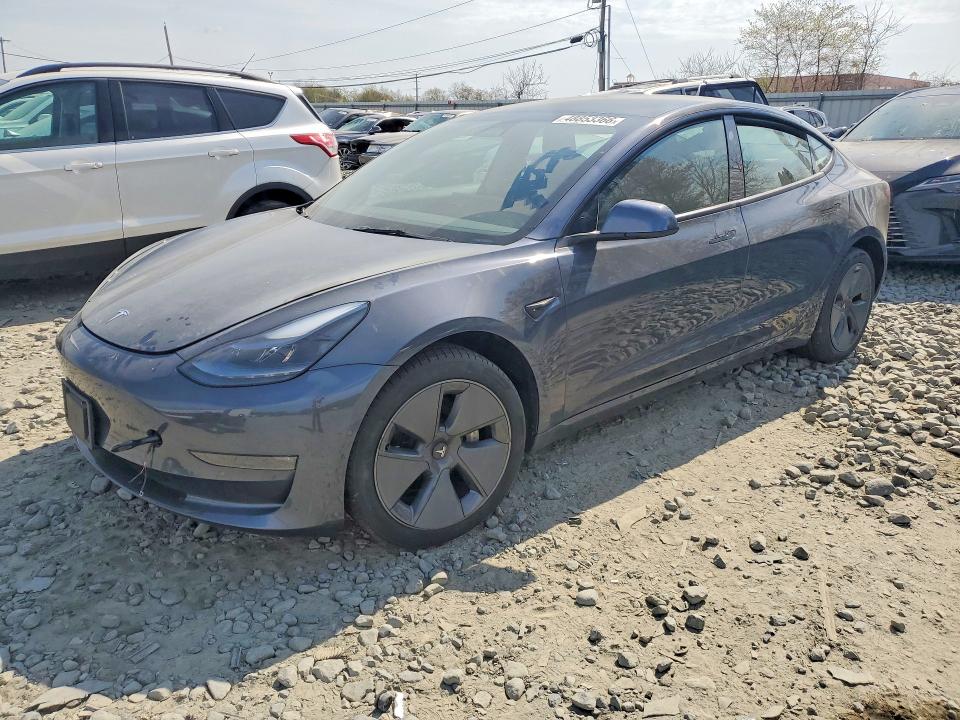 48853366 :رقم المزاد ، 5YJ3E1EBXNF316593 vin ، 2022 Tesla Model 3 مزاد بيع