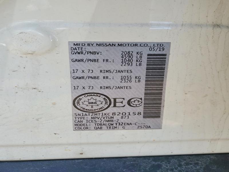 Продажа на аукционе авто 2019 Nissan Rogue, vin: 5N1AT2MT1KC820158, номер лота: 49781256