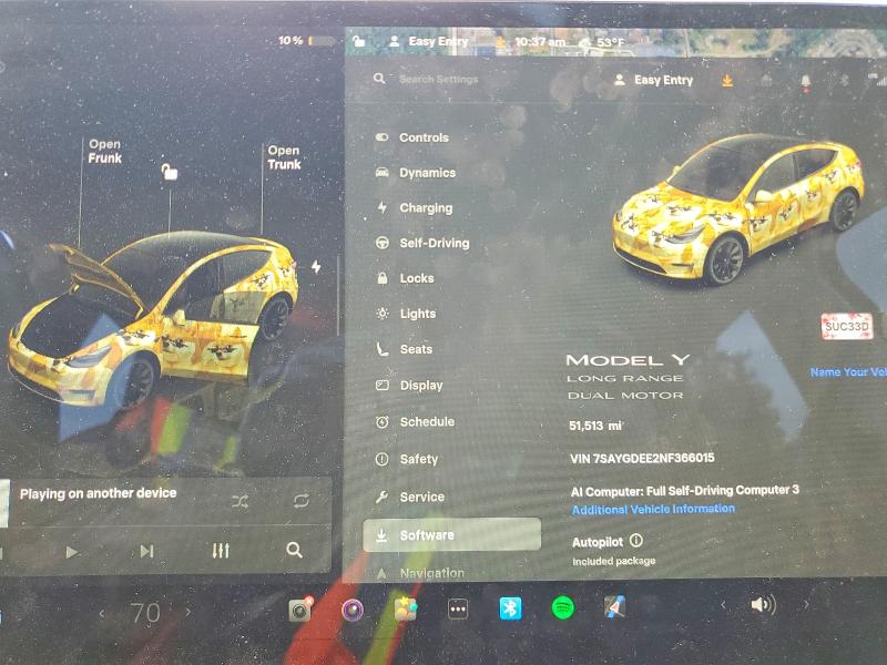 Aukcja sprzedaży 2022 Tesla Model Y, vin: 7SAYGDEE2NF366015, numer aukcji: 51371996