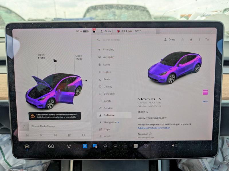 Продажа на аукционе авто 2021 Tesla Model Y, vin: 5YJYGDEE4MF063717, номер лота: 78885635