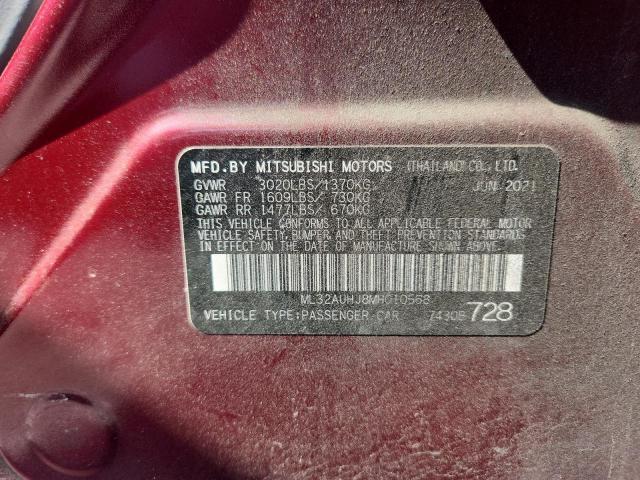 Aukcja sprzedaży 2021 Mitsubishi Mirage, vin: ML32AUHJ8MH010568, numer aukcji: 49334946