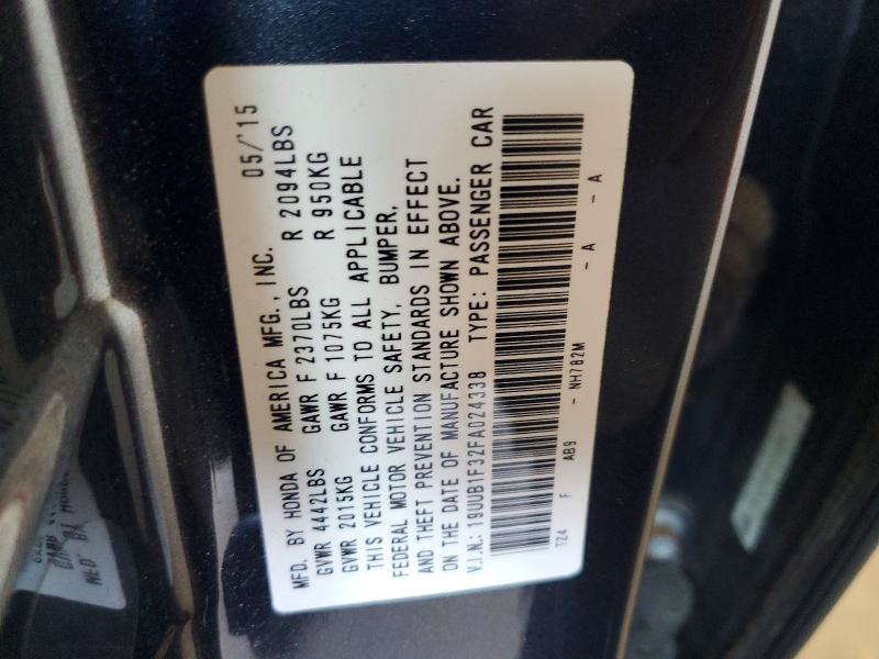 Aukcja sprzedaży 2015 Acura Tlx, vin: 19UUB1F32FA024338, numer aukcji: 49979976
