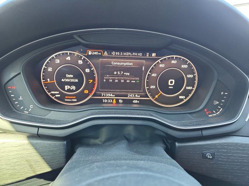 2019 Audi A5 მანქანა იყიდება აუქციონზე, vin: WAUENCF50KA025048, აუქციონის ნომერი: 51563976