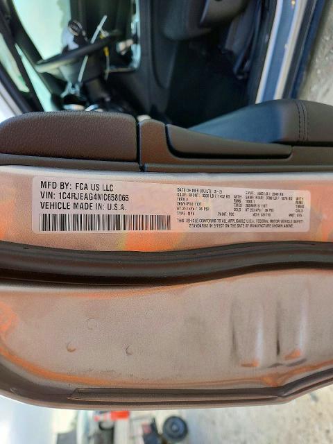 Aukcja sprzedaży 2021 Jeep Grand Cherokee, vin: 1C4RJEAG4MC658065, numer aukcji: 50421156