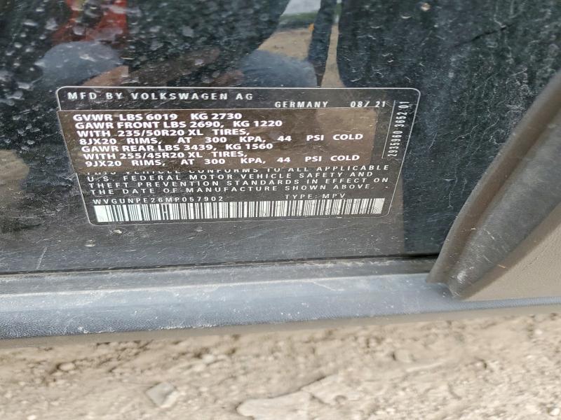 Продаж на аукціоні авто 2021 Volkswagen Id.4, vin: WVGUNPE26MP057902, номер лоту: 51641986