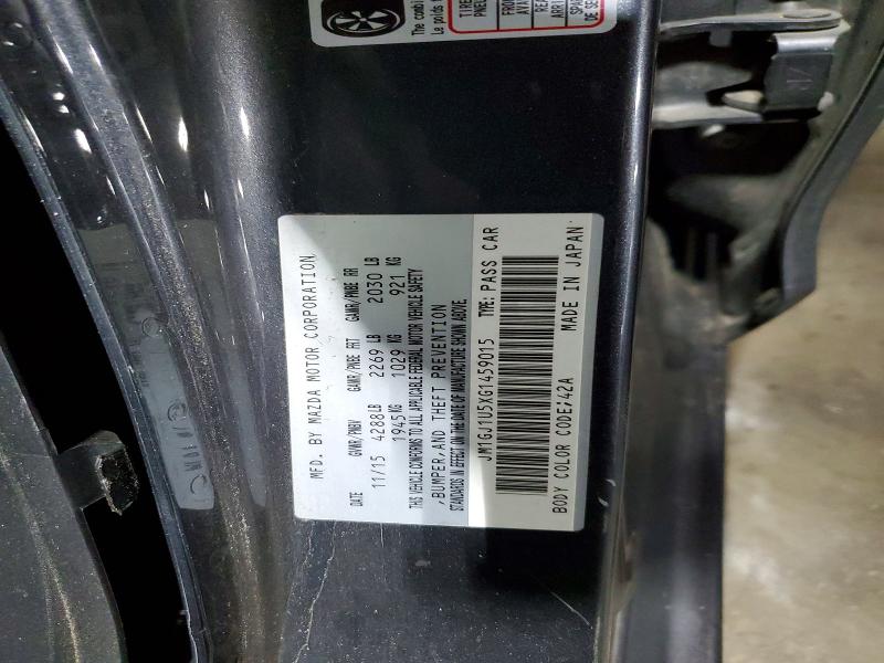 51853576 :رقم المزاد ، JM1GJ1U5XG1459015 vin ، 2016 Mazda 6 مزاد بيع