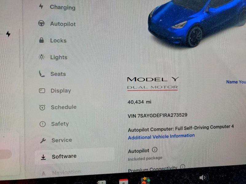 Aukcja sprzedaży 2024 Tesla Model Y, vin: 7SAYGDEF1RA273529, numer aukcji: 48132626