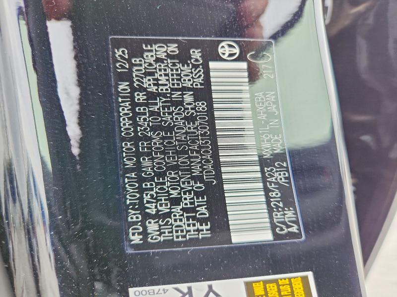 50060876 :رقم المزاد ، JTDACACU3T3070188 vin ، 2026 Toyota Prius Plug-in Hybrid مزاد بيع