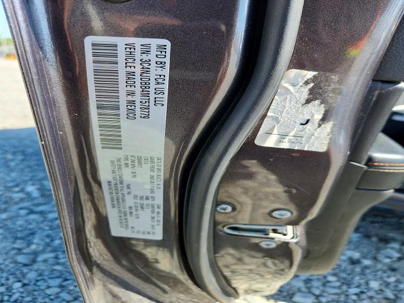 49880266 :رقم المزاد ، 3C4NJDBB4MT578779 vin ، 2021 Jeep Compass مزاد بيع