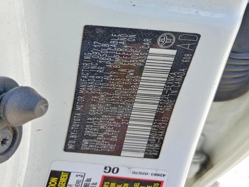 2018 Toyota Corolla მანქანა იყიდება აუქციონზე, vin: 2T1BURHE0JC988499, აუქციონის ნომერი: 49004676
