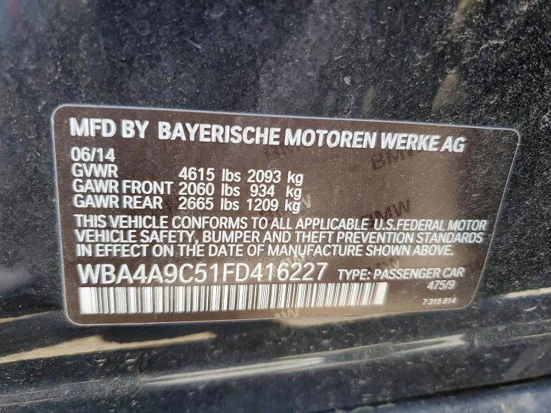 2015 Bmw 428 მანქანა იყიდება აუქციონზე, vin: WBA4A9C51FD416227, აუქციონის ნომერი: 50362826
