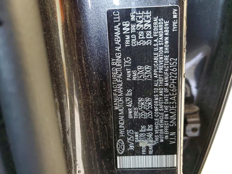 2023 Hyundai Tucson მანქანა იყიდება აუქციონზე, vin: 5NMJE3AE6PH226152, აუქციონის ნომერი: 46564986