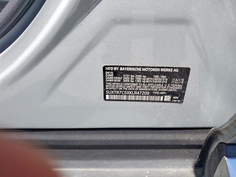 Продажа на аукционе авто 2019 Bmw X3, vin: 5UXTR7C5XKLR47209, номер лота: 49063356