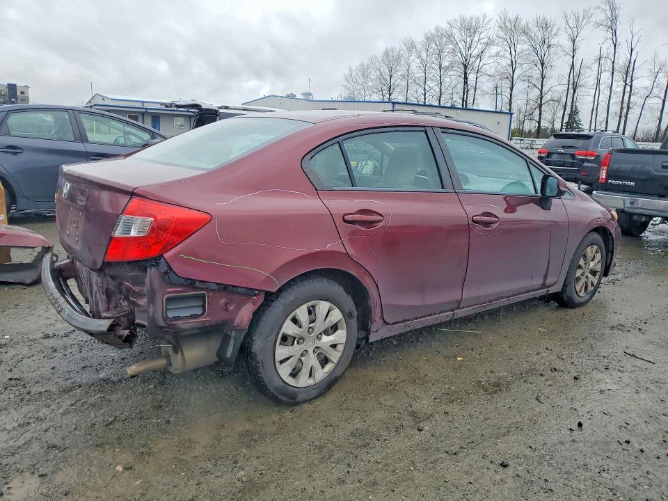 48525276 :رقم المزاد ، 2HGFB2F53CH538261 vin ، 2012 Honda Civic مزاد بيع