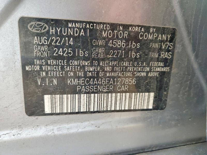Aukcja sprzedaży 2015 Hyundai Sonata Hybrid, vin: KMHEC4A46FA127856, numer aukcji: 48219366