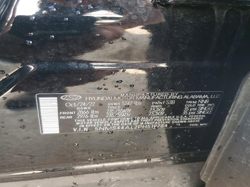 50910986 :رقم المزاد ، 5NMS44AL2PH519784 vin ، 2023 Hyundai Santa Fe مزاد بيع
