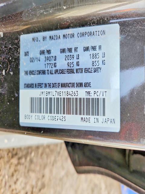 41949636 :رقم المزاد ، JM1BM1L7XE1184263 vin ، 2014 Mazda 3 مزاد بيع