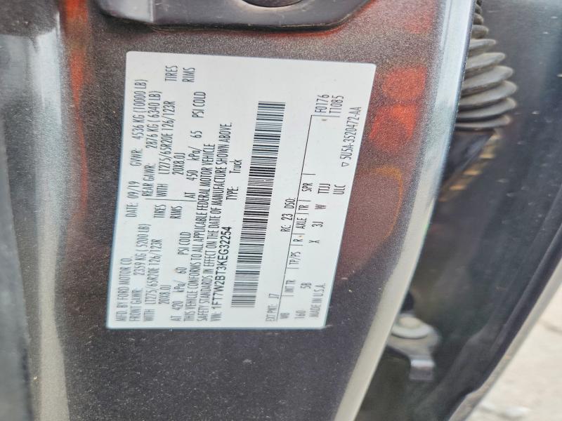 51562906 :رقم المزاد ، 1FT7W2BT3KEG32254 vin ، 2019 Ford F250 مزاد بيع