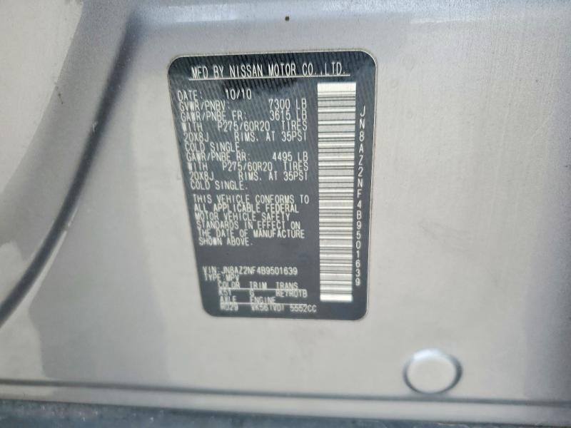 Продаж на аукціоні авто 2011 Infiniti Qx56, vin: JN8AZ2NF4B9501639, номер лоту: 48529876