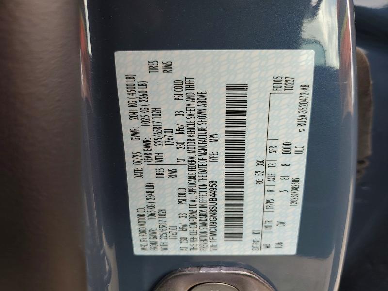 Aukcja sprzedaży 2025 Ford Escape, vin: 1FMCU9GN8SUB44958, numer aukcji: 50655896