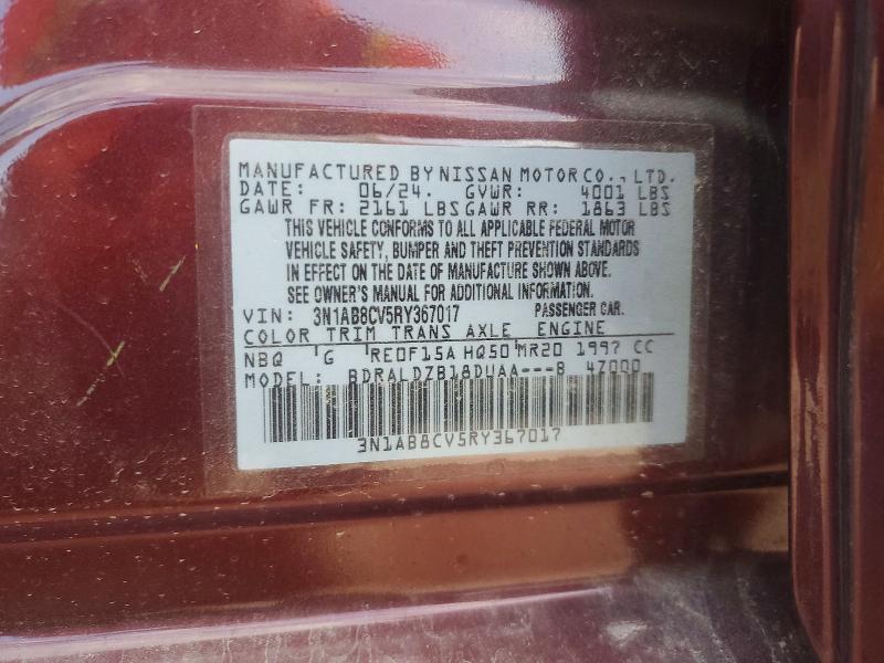 49023546 :رقم المزاد ، 3N1AB8CV5RY367017 vin ، 2024 Nissan Sentra مزاد بيع