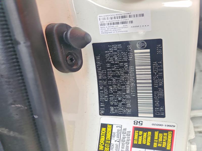 48205746 :رقم المزاد ، 4T1T11BK3PU107699 vin ، 2023 Toyota Camry مزاد بيع