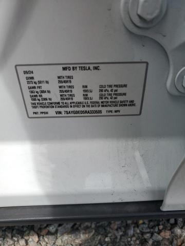 Продажа на аукционе авто 2024 Tesla Model Y, vin: 7SAYGDED5RA333505, номер лота: 49249076
