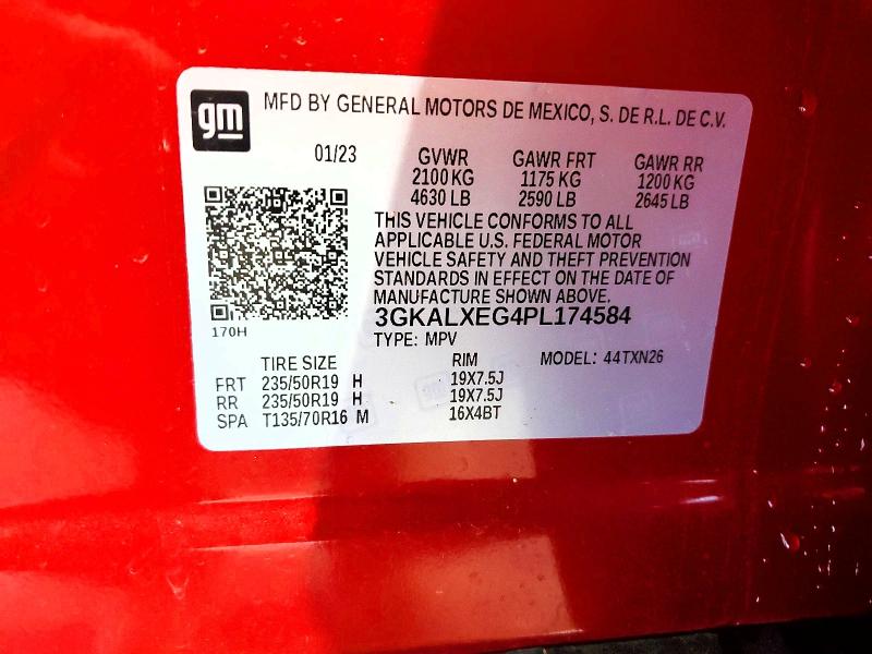 49503906 :رقم المزاد ، 3GKALXEG4PL174584 vin ، 2023 Gmc Terrain مزاد بيع