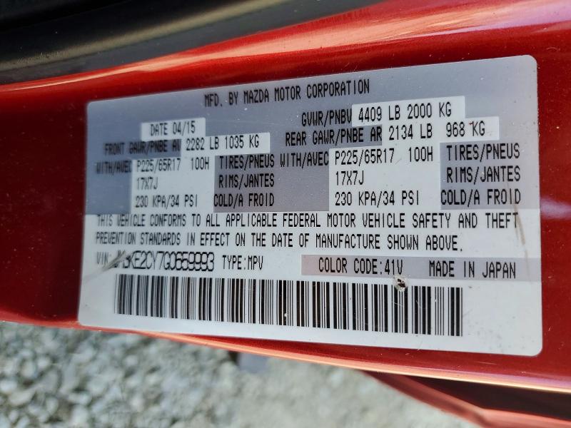 Продаж на аукціоні авто 2016 Mazda Cx-5, vin: JM3KE2CY7G0659993, номер лоту: 49254156