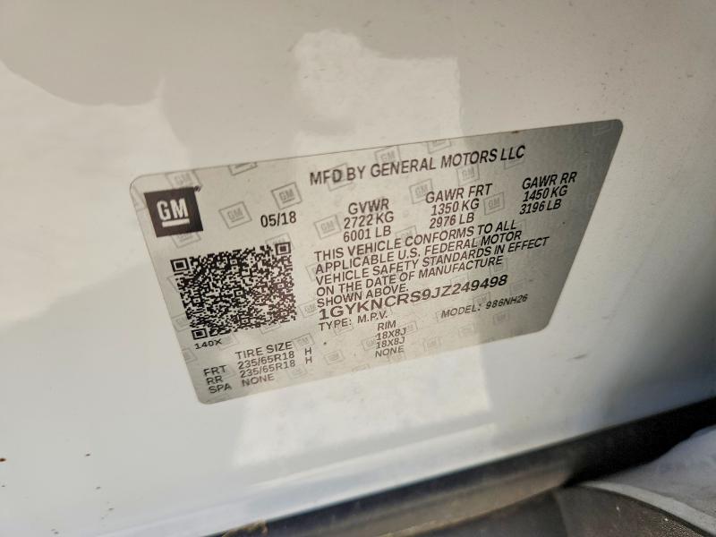 Продаж на аукціоні авто 2018 Cadillac Xt5, vin: 1GYKNCRS9JZ249498, номер лоту: 48788116